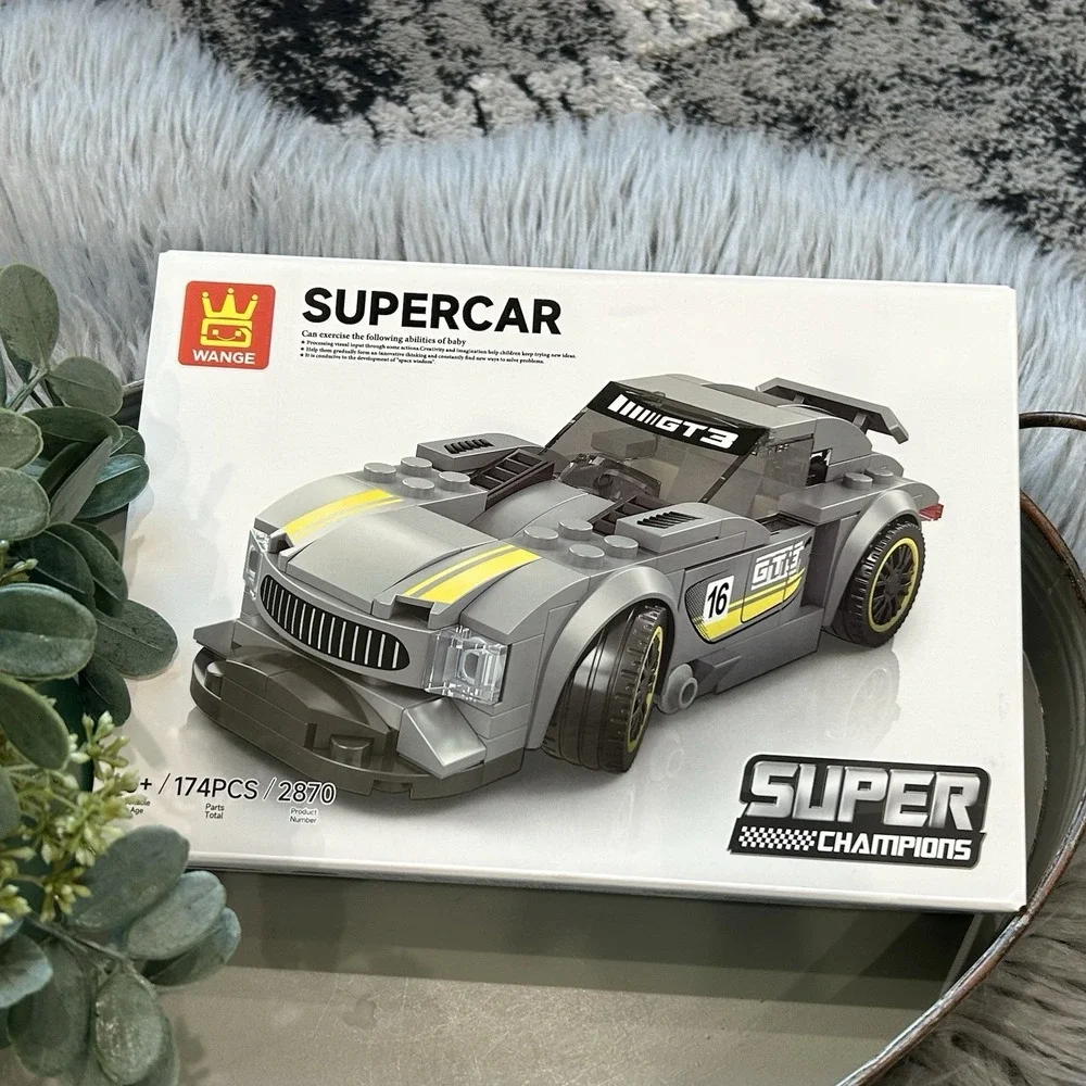 Wange Mercedes AMG GT3 Building Block Set #2870 Supercar 174PCS‎ Super Champions
